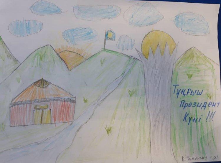 Выставка рисунков на тему "Мой Первый Президент"