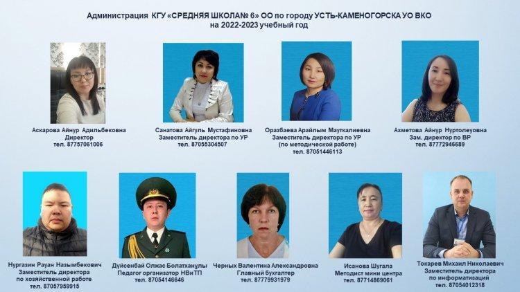 Мектеп әкімшілігі  /  Администрация школы